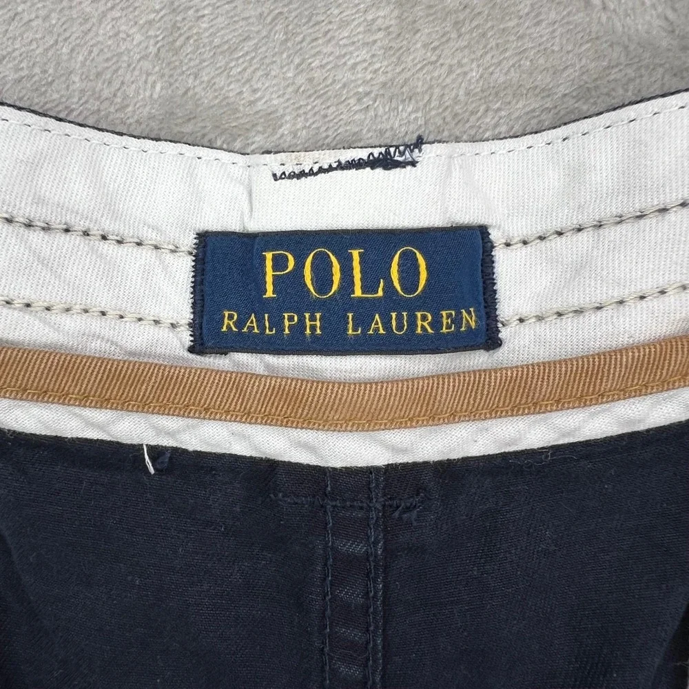 Polo Ralph Lauren Classic Polo Chino‎ Cargo Shorts Mens 38 Navy Cotton Twill 10